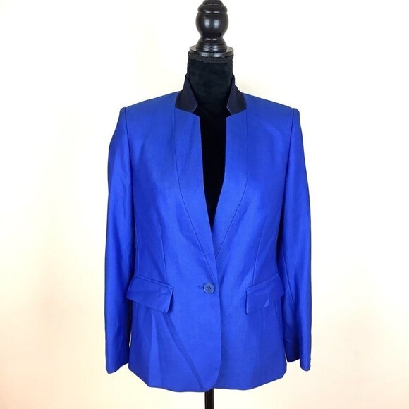STELLA MCCARTNEY WOOL ROYAL BLUE BLAZER - Picture 3 of 12